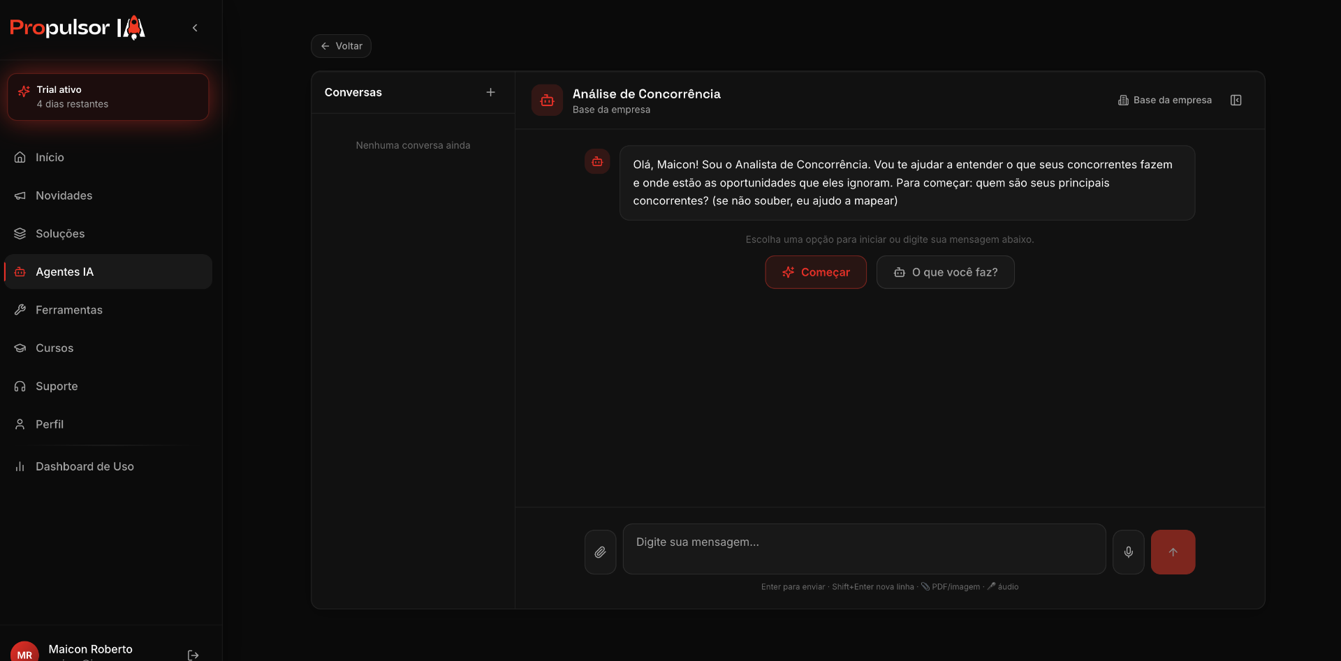 Pergunte como perguntaria a um funcionário